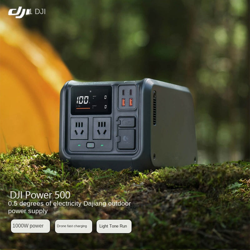 DJI Power 500 Outdoor Power Station 1000W Portable Mobile Energy Storage Solar Charging Quiet Operation