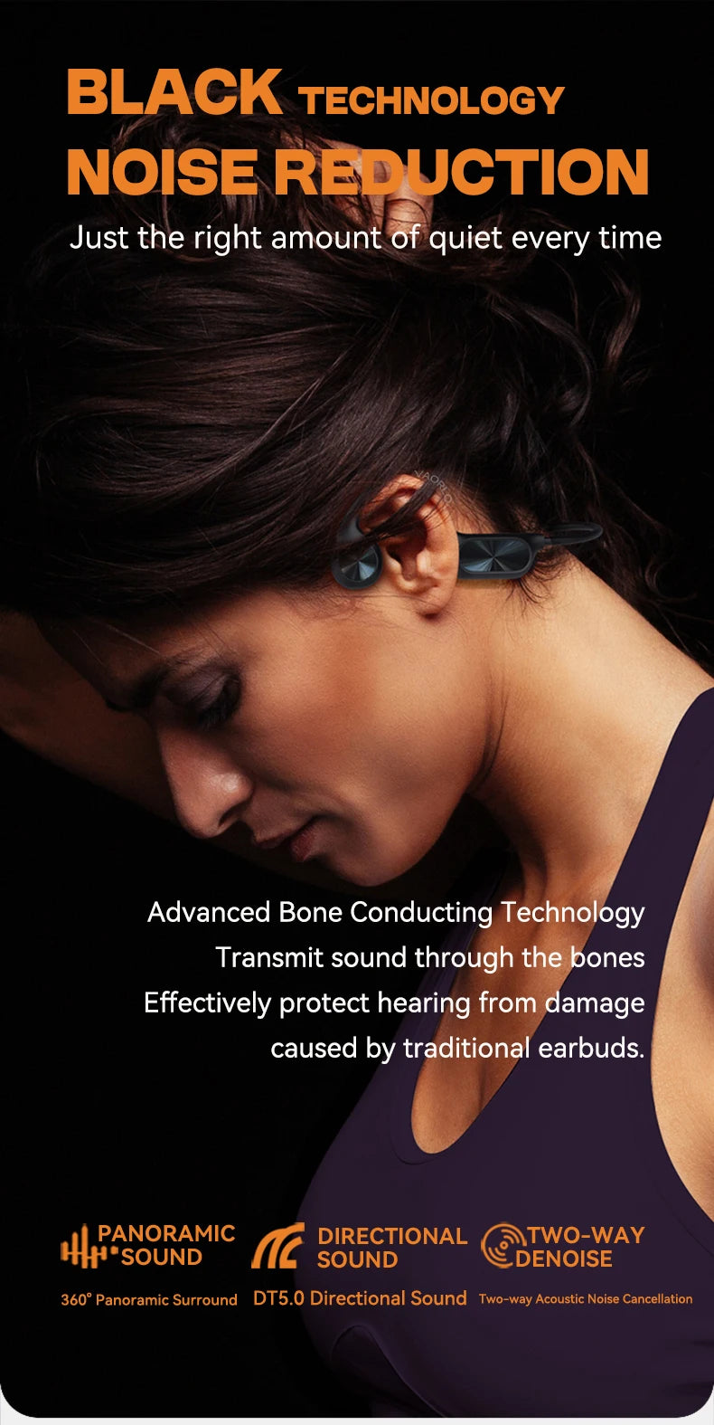 Bone Conduction Headphone Bluetooth 5.4+(32G)MP3 Bass Smart Voice Wireless Headset IPX8 Waterproof Swimming Earphone Multipoint