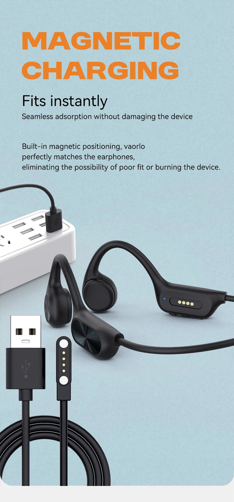 Bone Conduction Headphone Bluetooth 5.4+(32G)MP3 Bass Smart Voice Wireless Headset IPX8 Waterproof Swimming Earphone Multipoint